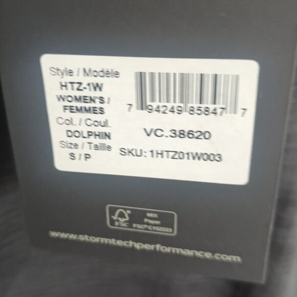 Stormtech Outdoor Charcoal Quarter-Zip Pullover Base Thermal - Size Small NWT - Picture 5 of 9